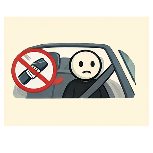 Was I not wearing a seatbelt?