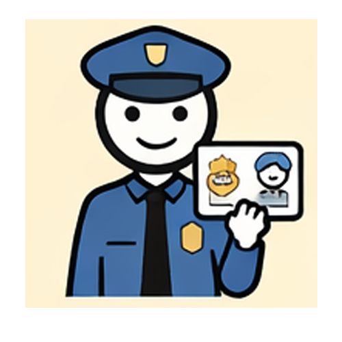 Please show your badge and identification.