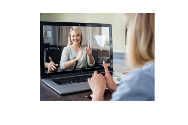 ASL practice session