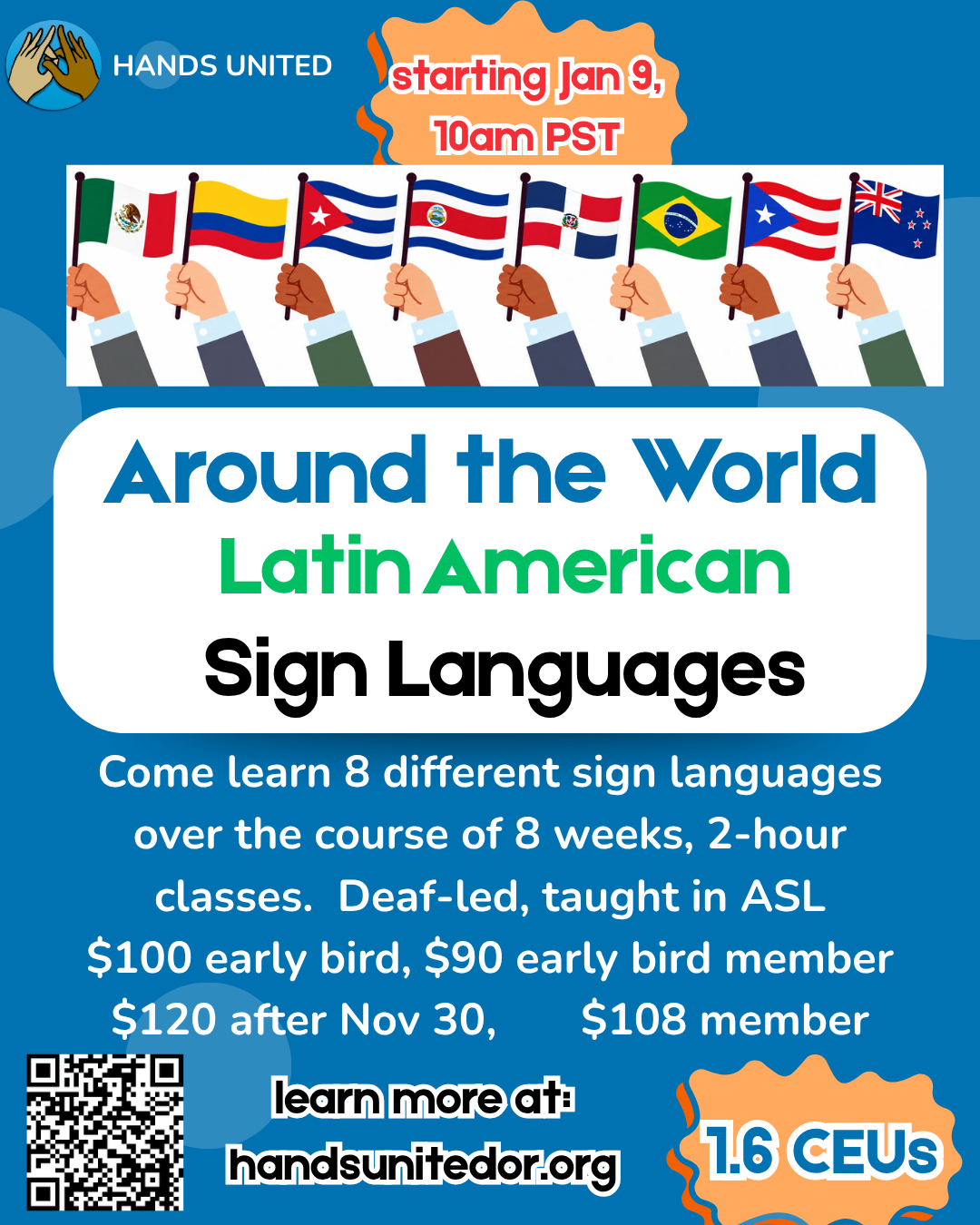 Around the World: Latin American Sign Languages live class