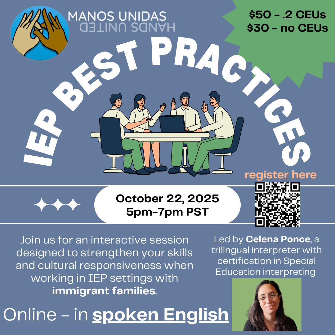 English Best Practices flyer