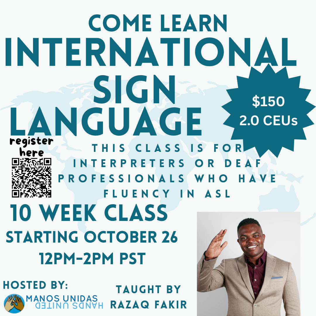 International Sign flyer