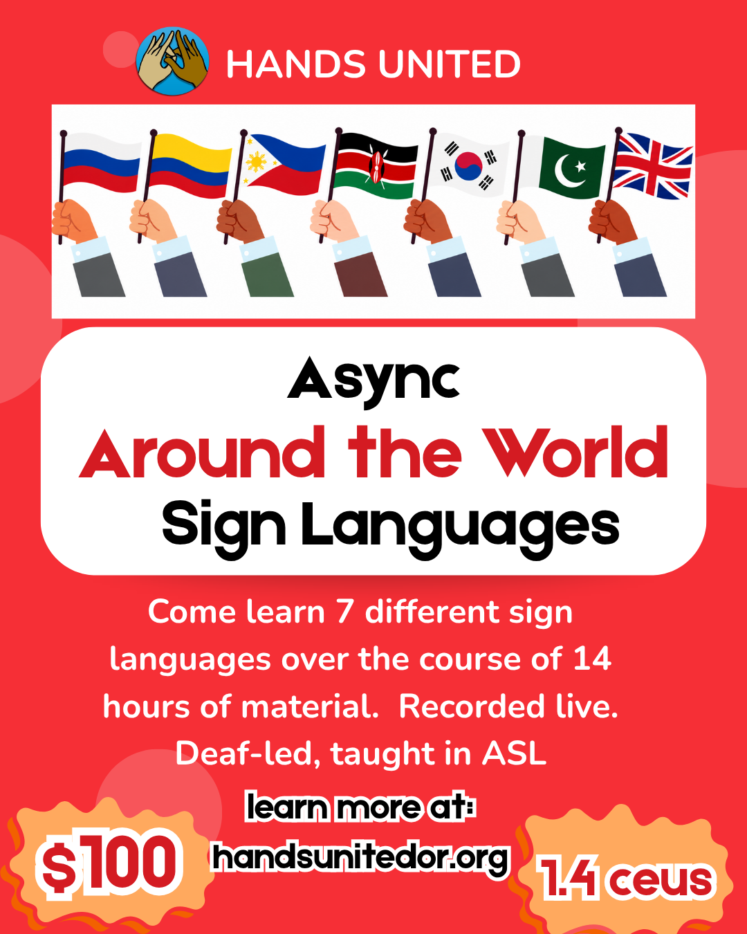 Around the World Sign Languages asynchronous course