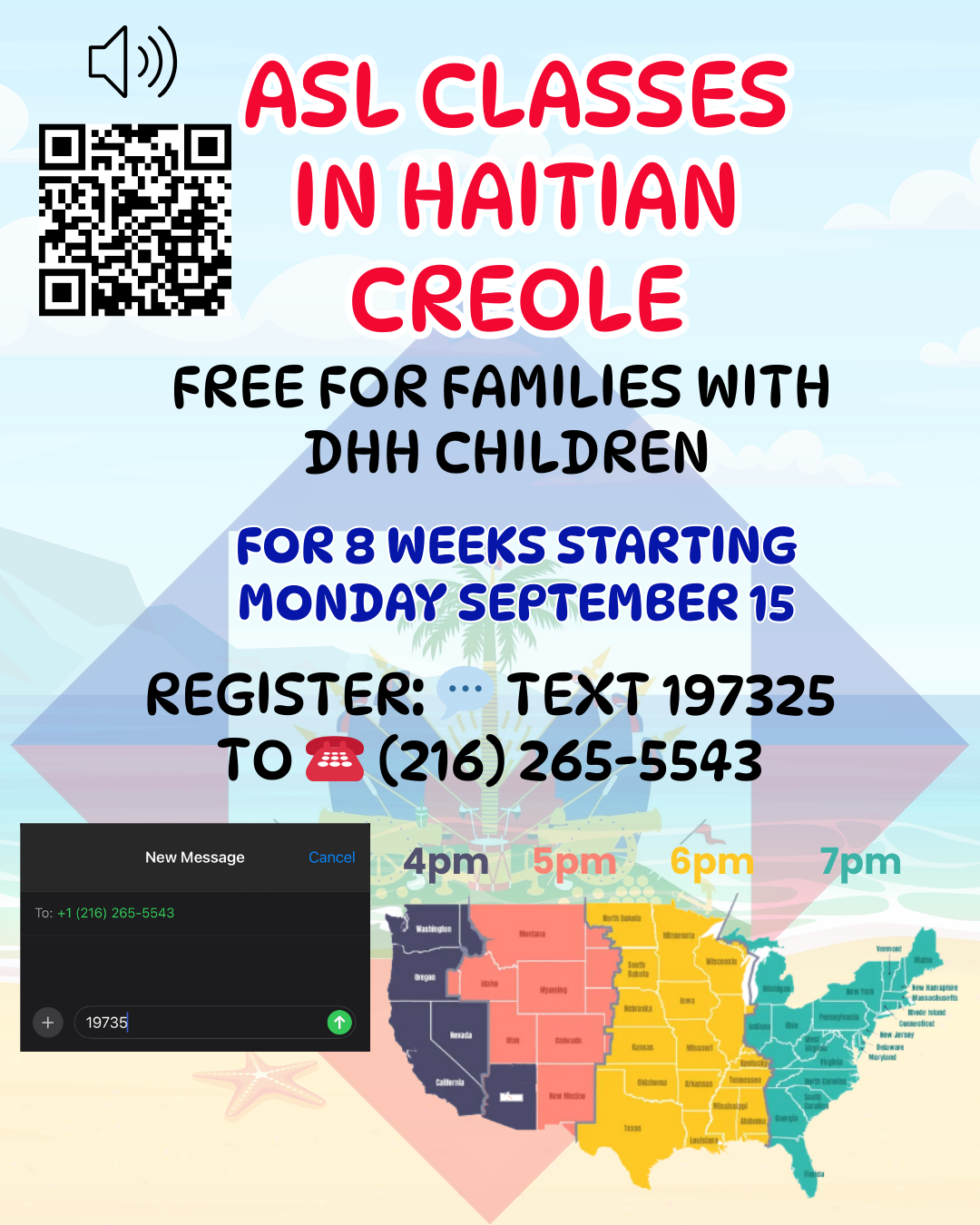 Haitian Creole class flyer